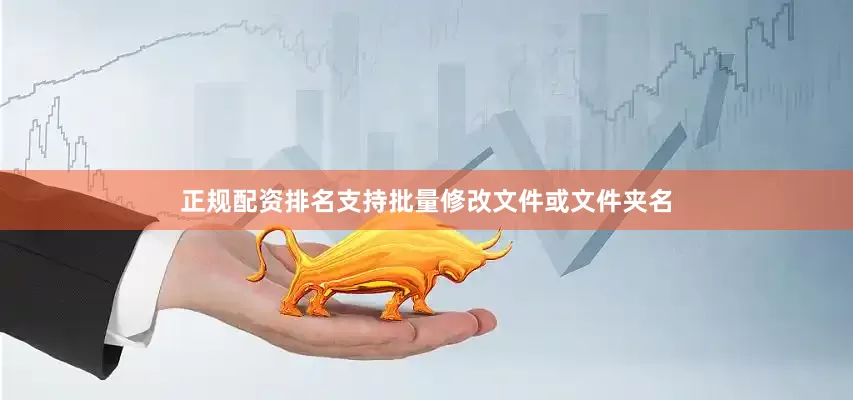 正规配资排名支持批量修改文件或文件夹名